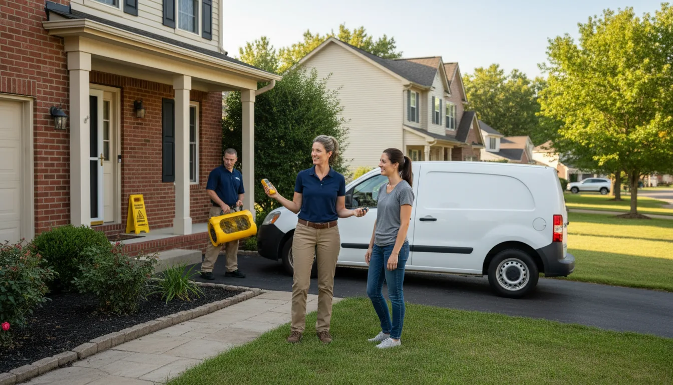 Residential water damage restoration in Jackson, MS